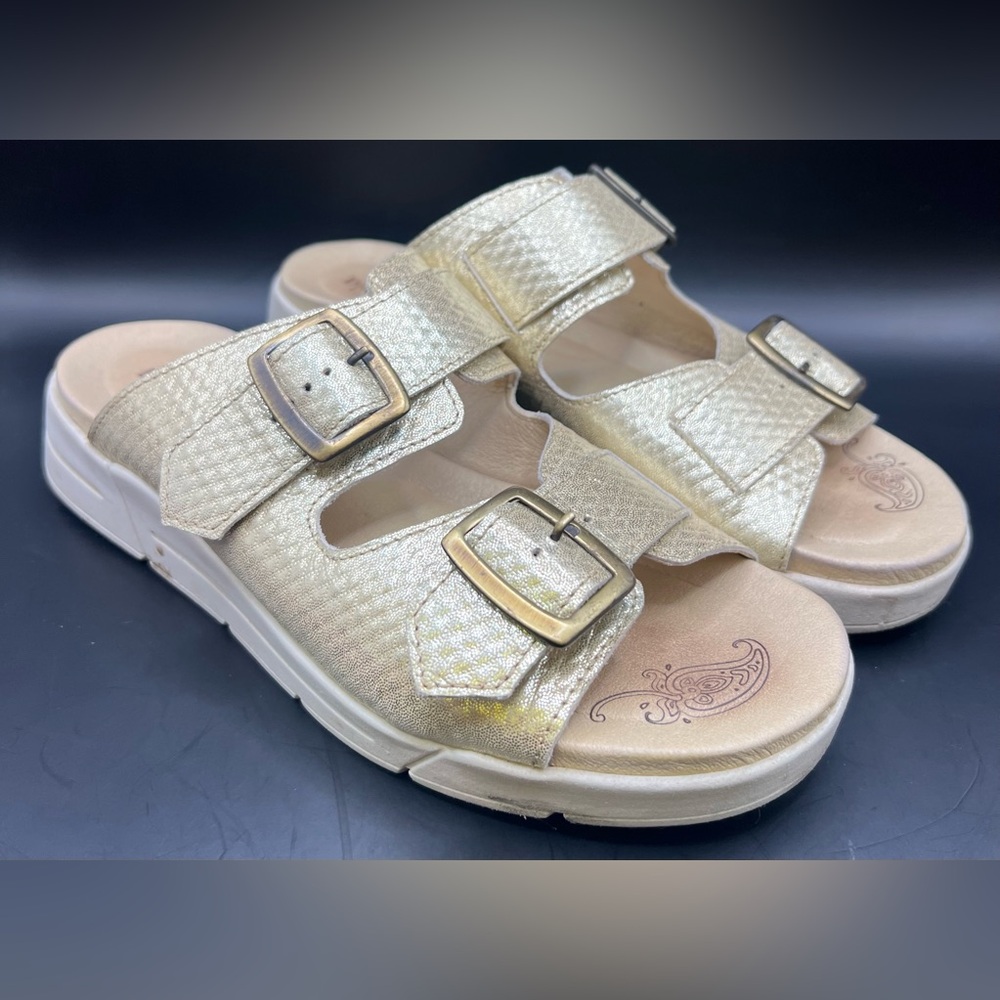 Dromedaris- Womens‎ Sandals, Size: 39, Tan Gold